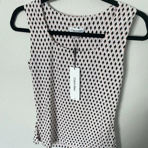 NWT Calvin Klein multicolor printed tank size XS - Picture 1 of 6